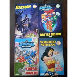 Set of 4 DC Super Friends Paperback Books
